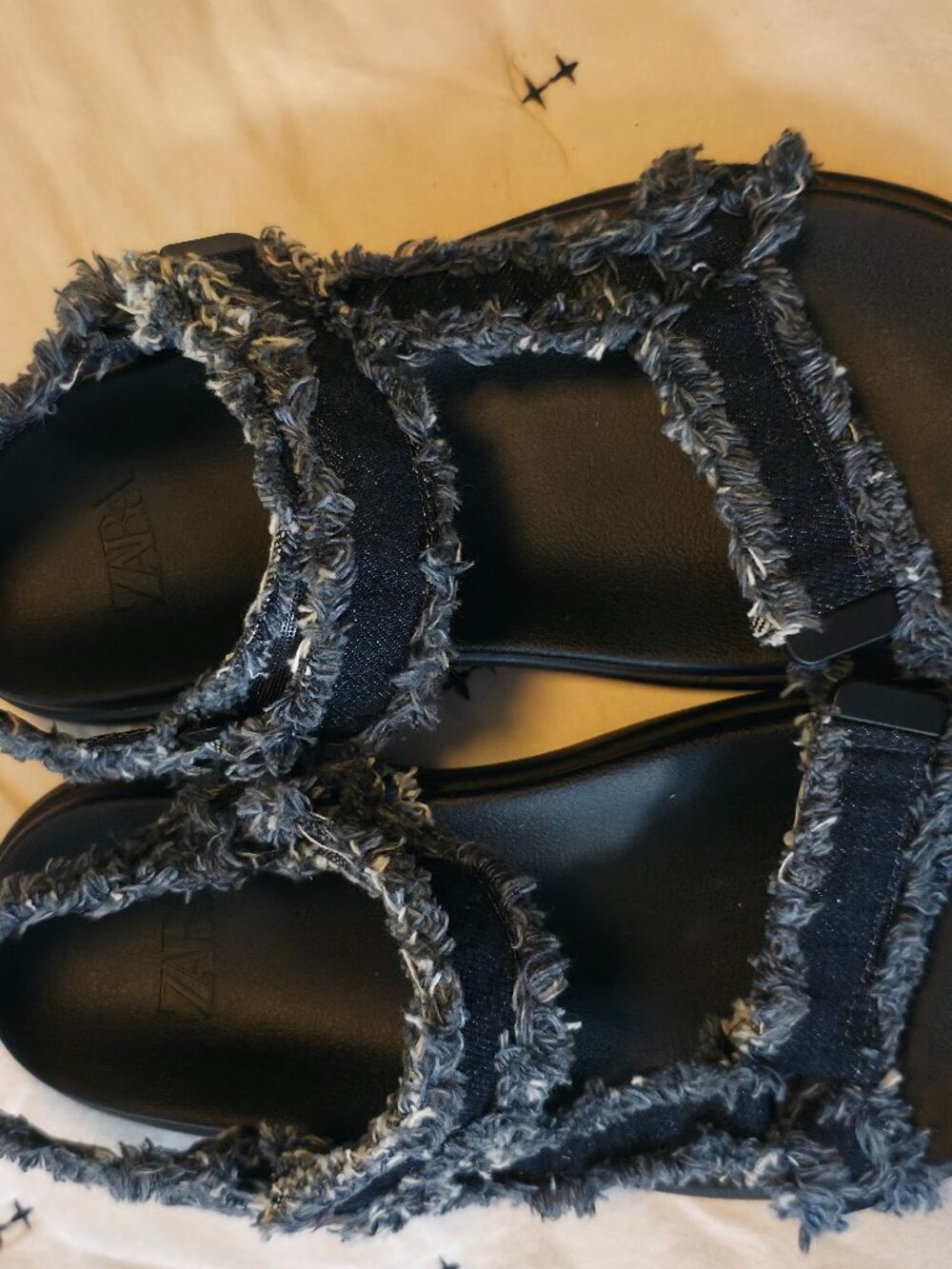 Zara Women's Platform Sandals Denim - Picture 3 of 3